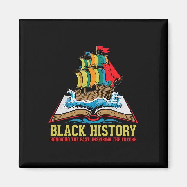 Íman Mês da História Negra Orgulhosa Cultura Afro-Ameri (Frente)