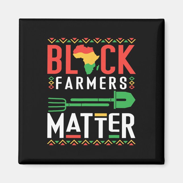 Íman Mês da História Negra Problema dos Agricultores Af (Frente)