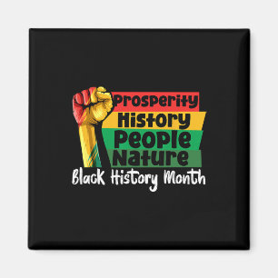 Íman Mês da História Negra Punho Prosperidade Africano