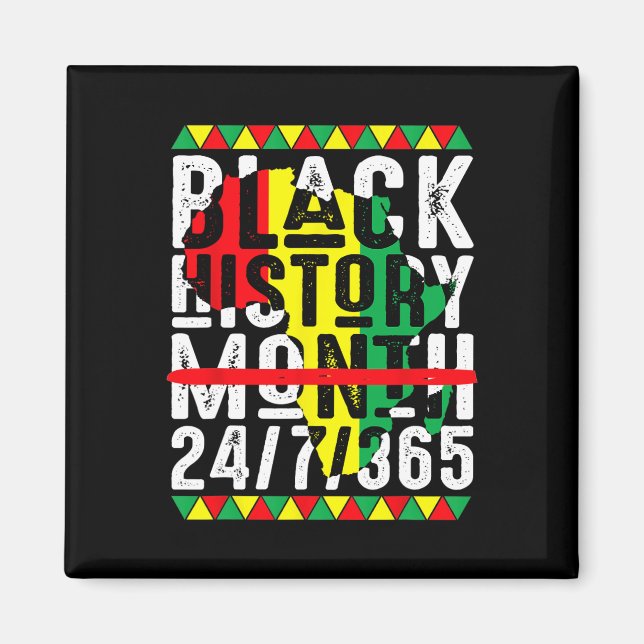 Íman Mês da História Negra Um Mês Não Pode Segurar Noss (Frente)