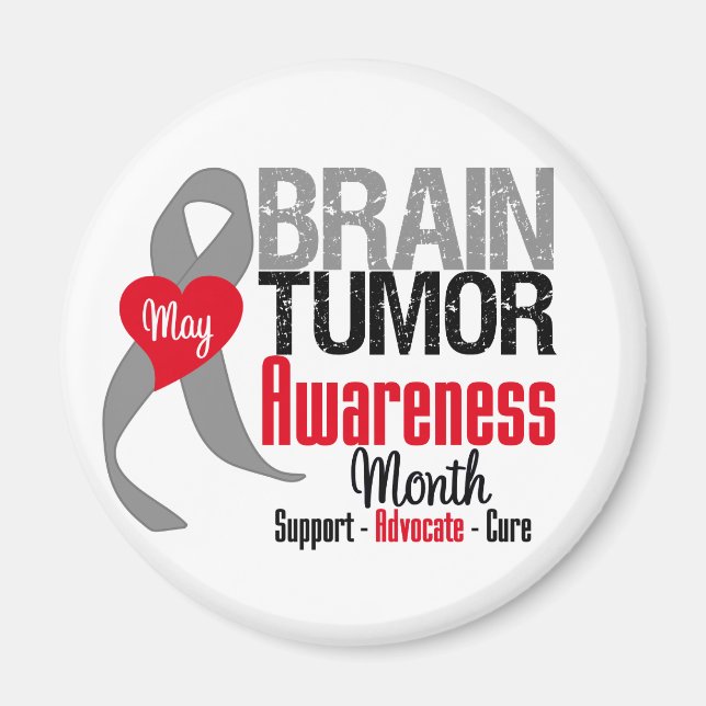 Íman Mês de Consciência do Tumor Cerebral (Frente)