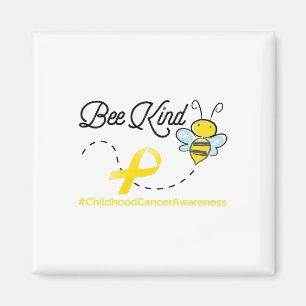 Íman Mês de Conscientização do Câncer Infantil Bee Kind