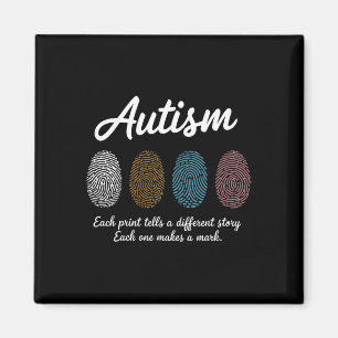Íman Mês de conscientização sobre autismo impressões di