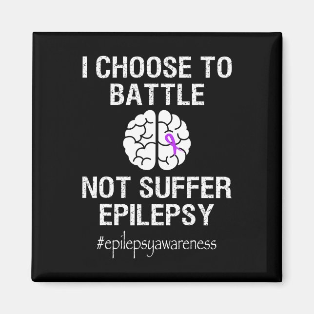 Íman Mês de Conscientização sobre Epilepsia Eu Escolho  (Frente)