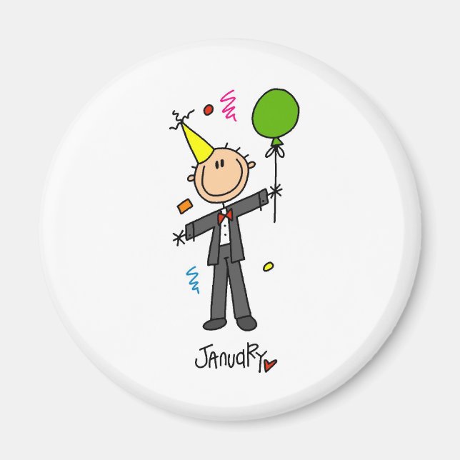 Íman Mês de janeiro (Frente)