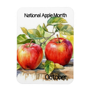 Íman Mês Nacional da Apple de outubro