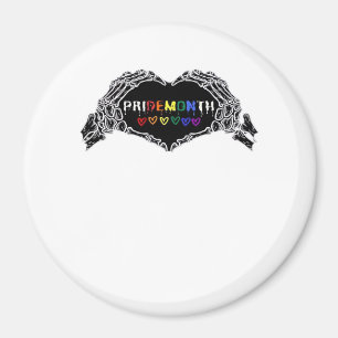 Íman Mês Skeleton Heart Mãos LGBTQIA