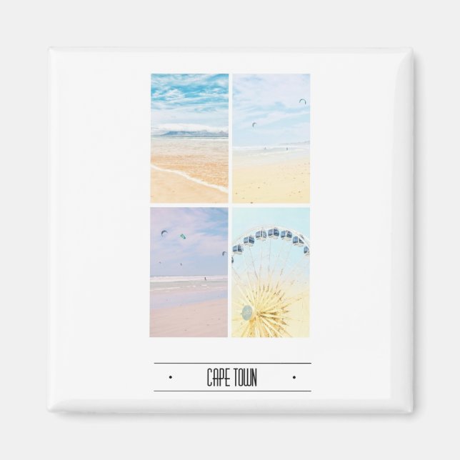 Íman Mesa da Cidade do Cabo Colagem Montanha Magnet (Frente)