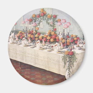 Íman Mesa de Banquete de Casamento Vintage
