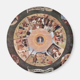 Íman Mesa dos pecados mortais., por Hieronymus Bosch (B