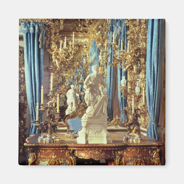 Íman mesa e estátua de Luís XV (Frente)