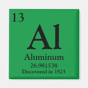 Íman Mesa periódica de alumínio