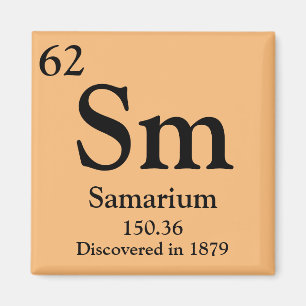 Íman Mesa periódica de Samarium