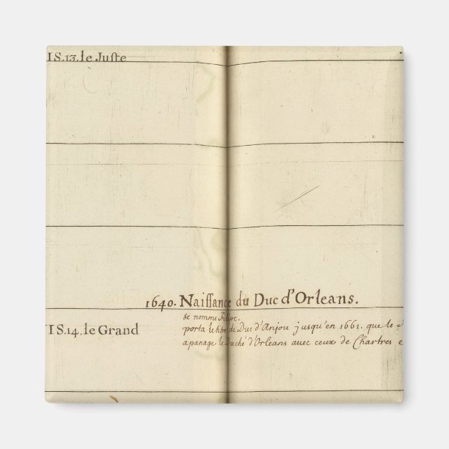 Íman Mesas genealógica, França (Frente)