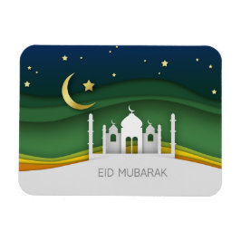Íman Mesquita Cortada de Papel Eid Mubarak Moderno - Ma