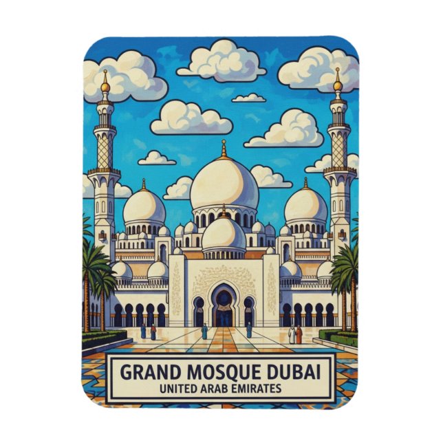 Íman Mesquita Grand Dubai UAE Viagem (Vertical)