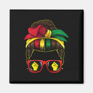 Íman Messbun Power Fist Junteenésimo Melanin African Am