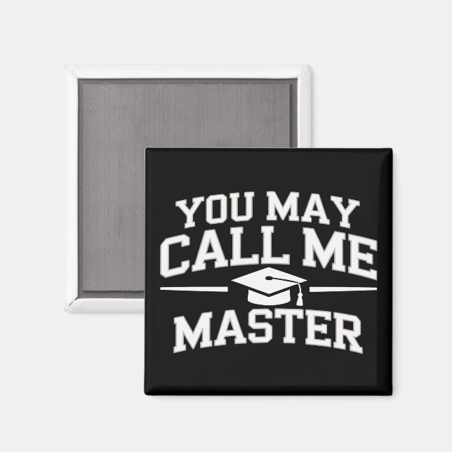 Íman Mestrado Engraçado MBA Educação Graduação (Front/Back)