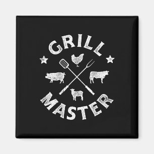 Íman Mestre Da Churrasqueira Porco Engraçado Bbq Churra