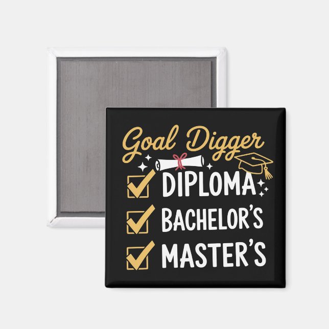 Íman Meta de Graduação Mestrado Conquistador Conquistou (Front/Back)