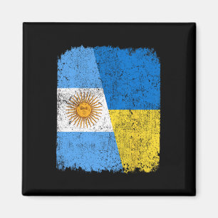 Íman Metade Bandeira Argentina Metade Bandeira Ucranian