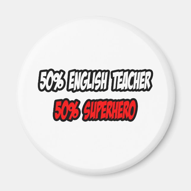 Íman Metade do professor de inglês... meio super-herói. (Frente)
