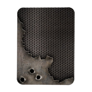 Íman Metal com fundo dos buracos de bala