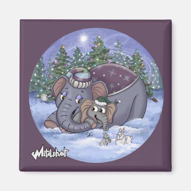 Íman Metalphant Wilbur & Ímã Mamãe (Frente)
