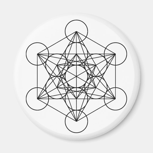 Íman Metatron Cube Geometria Sagrada (Frente)