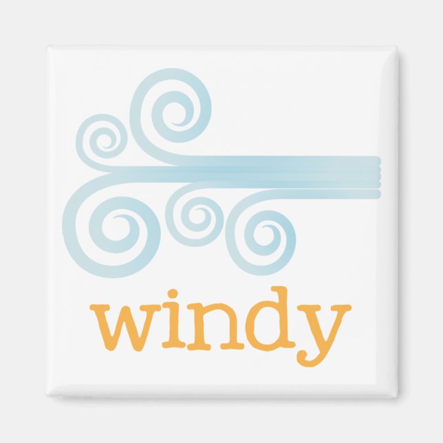 Íman Meteorologia da geladeira - WINDY (Frente)
