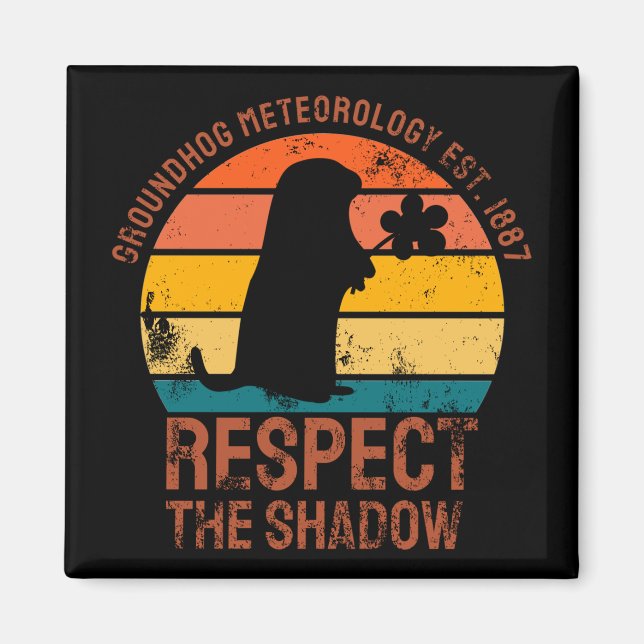 Íman Meteorologia Groundhog Est. 1887 (Frente)