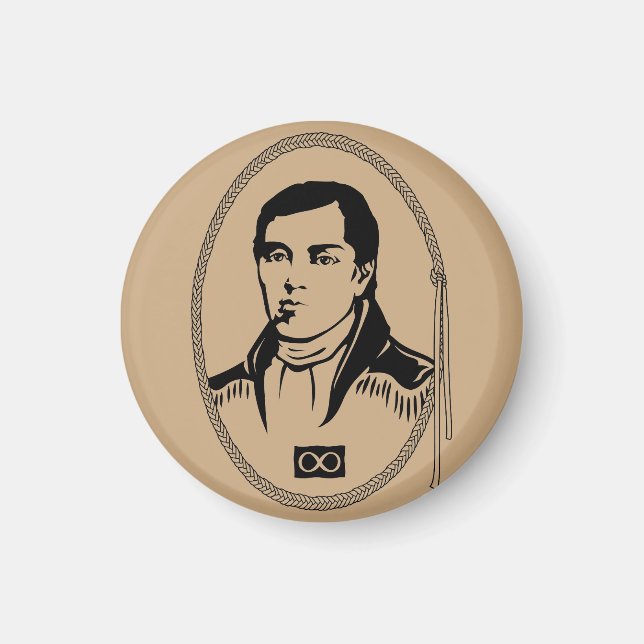 Íman Metis Imã de geladeira Metis Hero Cuthbert Grant G (Frente)