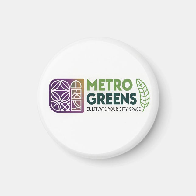 Íman Metro Greens Urban Farming T-Shirt | City Gardener (Frente)