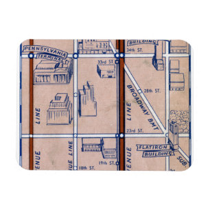 ÍMAN  METRO MAPA DE NEW YORK, 1940 2