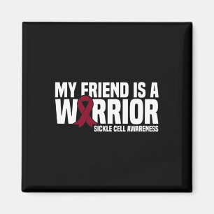 Íman Meu Amigo é um Guerreiro Burgundy Ribbon Falciform