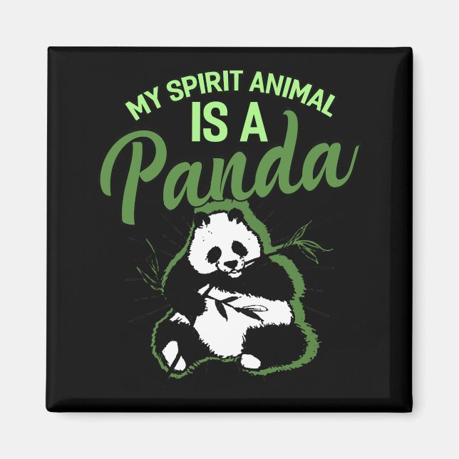 Íman Meu Animal Espírito É Um Panda (Frente)