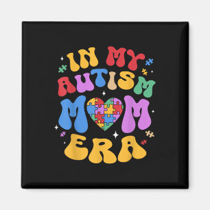 Íman Meu Autismo Mãe Autismo Sensibilização Groovy Retr
