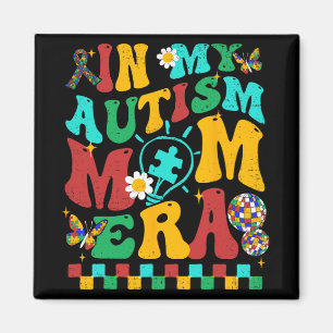 Íman Meu Autismo Mãe Era Groovy Quebra-cabeça Piece Mãe