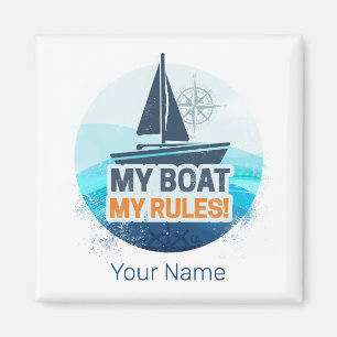 Íman Meu Barco Minhas Regras para Capitão ou Skipper Vi