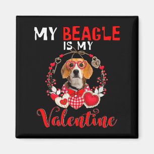Íman Meu Beagle é meu namorado de Natal Cão engraçado A