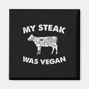 Íman Meu Bife Era Vegan - Engraçado Comedor De Carne