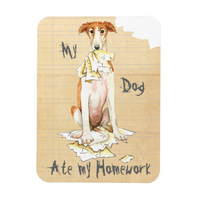 Íman Meu Borzoi Comeu Meu Trabalho De Casa (Vertical)