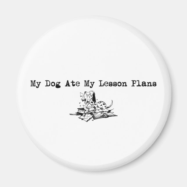 Íman Meu Cachorro Comeu Meus Planos De Lição (Frente)