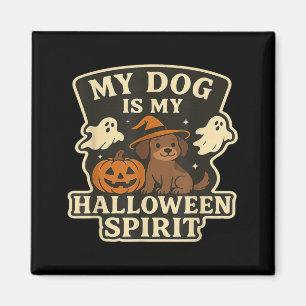 Íman Meu Cachorro é Meu Espírito de Halloween _ Amante