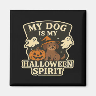 Íman Meu Cachorro é Meu Espírito de Halloween _ Amante