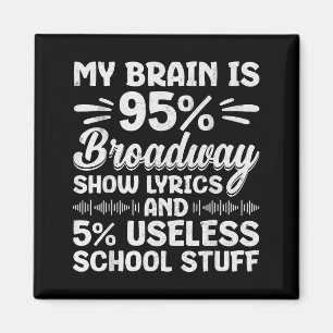 Íman Meu Cérebro É 95% Letras da Broadway Nerd Musical