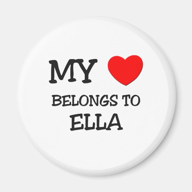 Íman Meu Coração Pertence À ELLA (Frente)