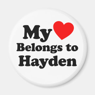 Íman Meu coração pertence a Hayden