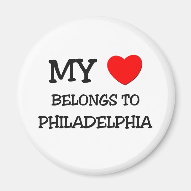Íman Meu coração pertence a PHILADELPHIA (Frente)