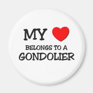 Íman Meu coração pertence a um GONDOLIER